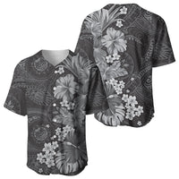 Pauli Hawai'i Hibiscus Baseball Jersey Polynesian Tribal Tattoo Pattern Floral Elements LT9 - Polynesian Pride