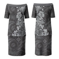 Pauli Hawai'i Hibiscus Couples Matching Puletasi and Hawaiian Shirt Polynesian Tribal Tattoo Pattern Floral Elements LT9 - Polynesian Pride