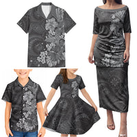 Pauli Hawai'i Hibiscus Family Matching Puletasi and Hawaiian Shirt Polynesian Tribal Tattoo Pattern Floral Elements LT9 - Polynesian Pride