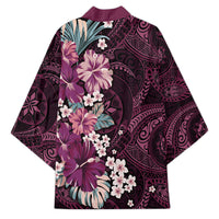 Poni Mama Hawai'i Hibiscus Kimono Polynesian Tribal Tattoo Pattern Floral Elements LT9 - Polynesian Pride