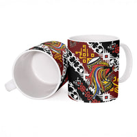 Papua New Guinea Bird Drum Ceramic Mug Papuan Batik Motif LT9 - Polynesian Pride