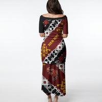 Personalised Papua New Guinea Bird Drum Puletasi Papuan Batik Motif LT9 - Polynesian Pride