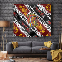 Papua New Guinea Bird Drum Tapestry Papuan Batik Motif