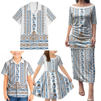 Personalised Papua New Guinea Bird Ethnic Family Matching Puletasi and Hawaiian Shirt Papuan Batik Inspired Pattern