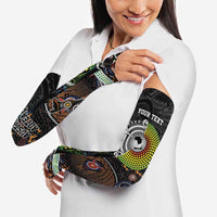Australia New Zealand Personalised Arm Sleeves Maori Aboriginal Art Style - Polynesian Pride