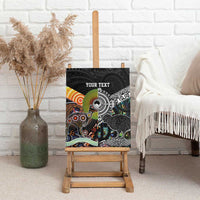 Personalised New Zealand and Australia Canvas Wall Art Maori Mix Aboriginal Art Style LT9 - Polynesian Pride