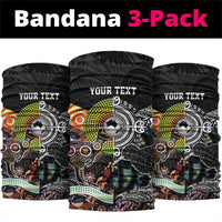 Australia New Zealand Neck Gaiter Maori Aboriginal Art Style LT9