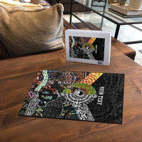 Australia New Zealand Personalised Puzzle Maori Aboriginal Art Style - Polynesian Pride