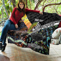 New Zealand and Australia Quilt Maori Mix Aboriginal Art Style