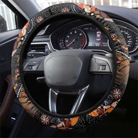 New Zealand and Australia Steering Wheel Cover Maori Mix Aboriginal Art Style LT9 - Polynesian Pride