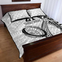 Custom Fiji Rugby Pacific Quilt Bed Set Polynesian Palm Tattoo LT9 - Polynesian Pride