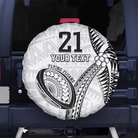 Custom Fiji Rugby Pacific Spare Tire Cover Polynesian Palm Tattoo LT9 - Polynesian Pride