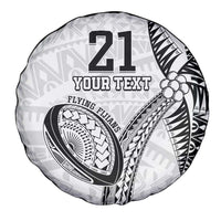 Custom Fiji Rugby Pacific Spare Tire Cover Polynesian Palm Tattoo LT9 - Polynesian Pride