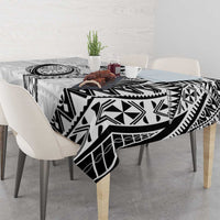 Custom Fiji Rugby Pacific Tablecloth Polynesian Palm Tattoo LT9 - Polynesian Pride