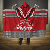 Personalised Tonga Rugby Pacific Hooded Blanket Ikale Tahi Sipi Tau LT9 - Polynesian Pride