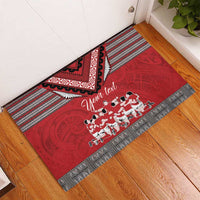 Personalised Tonga Rugby Pacific Rubber Doormat Ikale Tahi Sipi Tau LT9 - Polynesian Pride