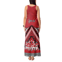 Personalised Tonga Rugby Pacific Tank Maxi Dress Ikale Tahi Sipi Tau LT9 - Polynesian Pride