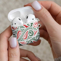 New Zealand Kowhaiwhai Christmas AirPods Case Traditional Maori Koru Pattern LT9 - Polynesian Pride
