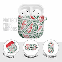 New Zealand Kowhaiwhai Christmas AirPods Case Traditional Maori Koru Pattern LT9 - Polynesian Pride