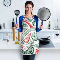New Zealand Kowhaiwhai Christmas Apron Traditional Maori Koru Pattern - Polynesian Pride