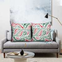New Zealand Kowhaiwhai Christmas Pillow Cover Traditional Maori Koru Pattern - Polynesian Pride