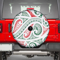New Zealand Kowhaiwhai Christmas Spare Tire Cover Traditional Maori Koru Pattern - Polynesian Pride