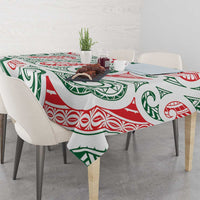 New Zealand Kowhaiwhai Christmas Tablecloth Traditional Maori Koru Pattern - Polynesian Pride