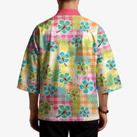 Hawaiian Palaka Kimono Hibiscus Palm Leaf Pattern - Polynesian Pride