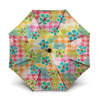 Hawaiian Palaka Umbrella Hibiscus Palm Leaf Pattern - Polynesian Pride