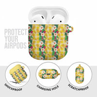 Hawaiian Palaka AirPods Case Hibiscus Pineapple Lei LT9 - Polynesian Pride
