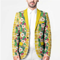Hawaiian Palaka Blazer Hibiscus Pineapple Lei - Polynesian Pride