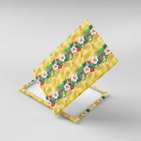 Hawaiian Palaka Canvas Wall Art Hibiscus Pineapple Lei - Polynesian Pride