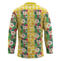 Hawaiian Palaka Hockey Jersey Hibiscus Pineapple Lei LT9 - Polynesian Pride