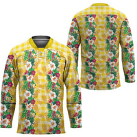 Hawaiian Palaka Hockey Jersey Hibiscus Pineapple Lei LT9 - Polynesian Pride