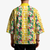 Hawaiian Palaka Kimono Hibiscus Pineapple Lei - Polynesian Pride