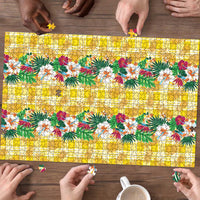 Hawaiian Palaka Puzzle Hibiscus Pineapple Lei - Polynesian Pride