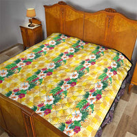 Hawaiian Palaka Quilt Hibiscus Pineapple Lei - Polynesian Pride