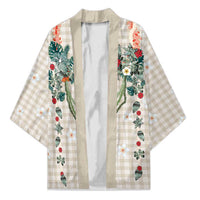 Brown Hawaiian Palaka Kimono Kukui Nut Money Lei - Polynesian Pride