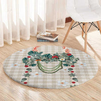 Brown Hawaiian Palaka Round Carpet Kukui Nut Money Lei - Polynesian Pride