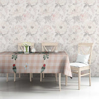 Peach Hawaiian Palaka Tablecloth Kukui Nut Money Lei LT9 - Polynesian Pride