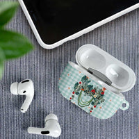 Turquoise Hawaiian Palaka AirPods Case Kukui Nut Money Lei LT9 - Polynesian Pride