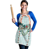 Turquoise Hawaiian Palaka Apron Kukui Nut Money Lei LT9 - Polynesian Pride