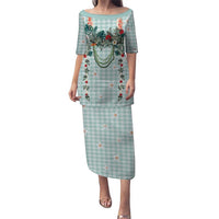 Turquoise Hawaiian Palaka Puletasi Kukui Nut Money Lei - Polynesian Pride