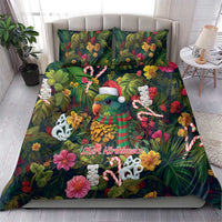 Meri Kirihimete Kakapo Santa Bedding Set Merry Christmas with Tropical Vibe