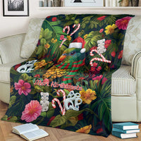 Meri Kirihimete Kakapo Santa Blanket Merry Christmas with Tropical Vibe LT9 - Polynesian Pride