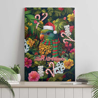 Meri Kirihimete Kakapo Santa Canvas Wall Art Merry Christmas with Tropical Vibe LT9 - Polynesian Pride