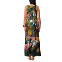 Meri Kirihimete Kakapo Santa Family Matching Tank Maxi Dress and Hawaiian Shirt Merry Christmas with Tropical Vibe