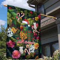Meri Kirihimete Kakapo Santa Garden Flag Merry Christmas with Tropical Vibe LT9 - Polynesian Pride