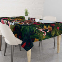Meri Kirihimete Kakapo Santa Tablecloth Merry Christmas with Tropical Vibe LT9 - Polynesian Pride