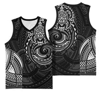 Polynesian Turtle Tribal Tattoo Basketball Jersey Black Style LT9 - Polynesian Pride
